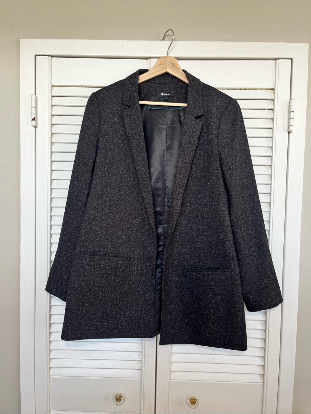 Reitmans Dark Charcoal Blazer Jacket